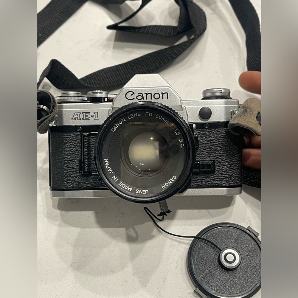 Canon AE-1 Program Black / Lens FD 50mm f/1.4 Excellent+5 SLR From Japan